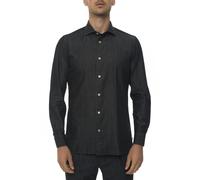 Luigi Borrelli Napoli - Casual Shirt - Homme - Chemises - Noir - Taille: XL