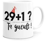Luigi Collection Mug Anniversaire 30 ans Humour Tasse Message drôle Idée Cadeau Original Rigolo pour Ami Homme Femme Collègue Copain Copine pour Joyeux Anniversaire Trente Ans Trentaine.