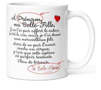 Luigi Collection Mug Belle-Fille Personnalisable Tasse Message Bru Humour Drôle Personnalisé Prénom. Idée Cadeau Original Femme du Mari Fille Pour Anniversaire Noël Fête. Céramique 325ml.