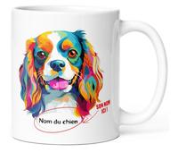Luigi Collection Mug Chien Cavalier King Charles Tasse Message drôle Personnalisé Prénom. Idée Cadeau Original Ami Femme Homme Collègue Enfant Race Animaux Pour Anniversaire Noël