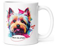 Luigi Collection Mug Chien Yorkshire Tasse Message drôle Personnalisé Prénom. Idée Cadeau Original Ami Femme Homme Collègue Copine Enfant Race Animaux Pour Anniversaire Noël St Valentin.