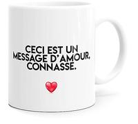 Luigi Collection Mug Humour Amour Connasse Femme Tasse Message drôle Rigolo. Idée Cadeau Original pour Amie Couple Amoureuse Collègue Sœur Copine Fiancée Nana pour Anniversaire St Valentin Noël.