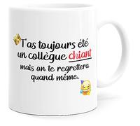 Luigi Collection Mug Humour Collègue Tasse Message Drôle Rigolo. Idée Cadeau Original pour Départ en Retraite Mutation Travail Bureau Homme Femme pour Anniversaire Noël Souriez dès le Réveil.