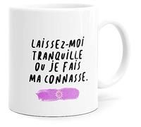 Luigi Collection Mug Humour Connasse Tasse Message drôle. Idée Cadeau Original Femme Amie Copine Couple Amoureux Collègue Frère Sœur Anniversaire Noël. Dino Mugs le Sourire dès le Réveil.