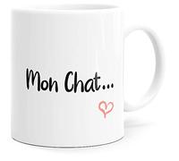 Luigi Collection Mug Humour Mon Chat Tasse Message drôle Amour. Idée Cadeau Original pour Ami Couple Amoureux Collègue Frère Mari Homme Fiancé Copain Pote pour Anniversaire St Valentin Noël.