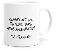 Luigi Collection Mug Humour Réveil Matin Tasse Message drôle. Idée Cadeau Original Amis Couple Amoureux Collègue Frère Sœur pour Anniversaire Noël pour le Plaisir. Dino Mugs le Sourire dès le Réveil