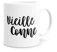 Luigi Collection Mug Humour Vieille Conne Tasse Message drôle Amour. Idée Cadeau Original pour Amie Collègue Femme Mari Copine Fiancée Mère Retraitée Retraite Anniversaire Noël St Valentin.