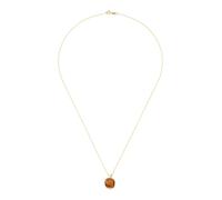 Luigi Merano Chaîne marron châtaigne / or, Taille 45