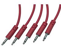 Luigis Câble patch Spaghetti Eurorack alimentation modulaire - Paquet de 5 câbles roses, 12 (30 cm)