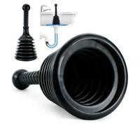 Luigi's Déboucheur Evier - Deboucheur Professionnel pour Déboucher Tous Types d'Éviers - Sytème de Ventouse à Pompe Haute Pression Efficace pour Deboucher Baignoire ou Douche