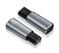 LUIRSAY Lot de 2 chargeurs de rasoir 4,3 V - Adaptateur USB C - Pour Philips OneBlade QP2520 QP2620 QP2510 MG3720 MG5720 MG3730 MG5730 MG3710 BT3206 BT3208 (sans câbles)