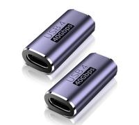 LUIRSAY USB C Kupplung, 2PCS USB C Female to Female Verbinder 8K@60Hz 40Gbps, USB C Buchse auf USB C Buchse mit PD100W,Thunderbolt 4/3 USB C auf USB C Adapter Kompatibel mit iPhone16/15