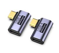 LUIRSAY USB C Winkelstecker 90 degrés, 2PCS USB C Winkelstecker 40 Gbps, PD100W und 8K @60Hz, USB C 90 Grad Adapter