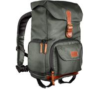 Luis Junior Sac À Dos Rétro En Cuir Véritable Avec Housse De Protection Contre La Pluie, Séparation Flexible Et Compartiment Pour Tablette Pour 1 Appareil Photo Reflex Numérique, 1 À 2 Objectifs Et D