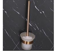Essebagno Luisa Brosse WC avec Support cuivre brossé