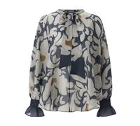 Luisa Cerano - Blouse à Fleurs en Ramie - Femme - Blouses et Chemises - Multicolore - Taille: 36 FR