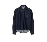 LUISA CERANO Blouse en jean bleu marine | 42