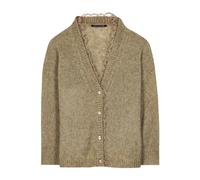 Luisa Cerano - Cardigan en mélange d'alpaga - Femme - Pulls - Vert - Taille: 38 FR