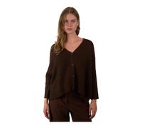 Luisa Cerano - Gilet Cape - Femme - Pulls - Brun - Taille: 42 FR