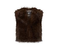 LUISA CERANO Gilet façon fourrure marron | 36