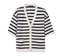Luisa Cerano - Gilet Rayé Manches Courtes en Mélange de Cachemire - Femme - Pulls - Multicolore - Taille: 44 FR