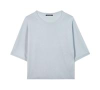Luisa Cerano - Pull à manches chauve-souris en mélange de cachemire - Femme - Pulls - Bleu - Taille: 40 FR