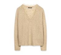 Luisa Cerano - Pull V col en V - Femme - Pulls - Jaune - Taille: 42 FR