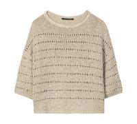 Luisa Cerano - Pullover mit Ajour-Muster - Femme - Pulls - Beige - Taille: 38 FR