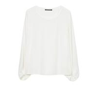 Luisa Cerano - T-shirt à manches longues avec patch - Femme - Tops - Blanc - Taille: 40 FR
