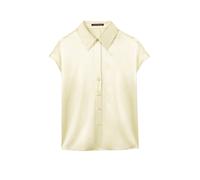 LUISA CERANO Top en soie jaune | 40