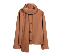 Luisa Cerano - Veste Doubleface avec Écharpe - Femme - Vestes - Brun - Taille: 44 FR