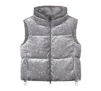 Luisa Cerano - Warme Daunenweste - Femme - Vestes - Gris - Taille: 42 FR