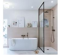 Luisa Colonne de douche avec Mitigeur Thermostatique - Gris gun métal - Essebagno