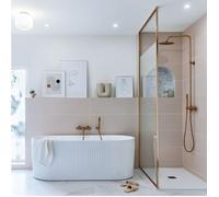 Essebagno Luisa colonne de douche mécanique cuivre brossé