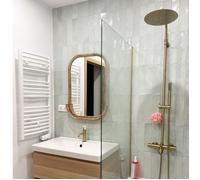 Essebagno Luisa II 250 colonne bain-douche thermostatique or brossé