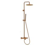 Essebagno Luisa II 250 colonne bain-douche thermostatique cuivre brossé