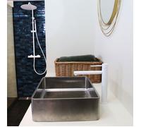 Luisa II colonne de douche thermostatique blanche Essebagno