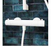 Luisa Mitigeur Douche Thermostatique - Blanc - Essebagno