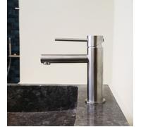 Luisa Mitigeur Lavabo Bas - Façon inox brossé - Essebagno