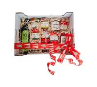 Luisa Pantaleo Panier Cadeau de Noël des Pouilles, Spécialités gastronomiques typiques des Pouilles, 12 produits biologiques, 100% Fabriqué en Italie, Sans Conservateurs, Grande Boîte