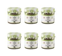 Luisa Pantaleo Pâté d'olives et d'amandes bio, 6 pots de 185 g, 100% fabriqué en Italie, sans conservateurs, faible teneur en matières grasses, excellent avec les fromages et pour créer des apéritifs
