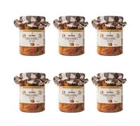 Luisa Pantaleo Piments aigre-doux à l'huile bio, 6 pots de 270 g, 100% fabriqué en Italie, sans conservateurs, faible teneur en matières grasses, idéal pour assaisonner les légumineuses et la viande