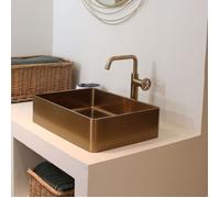 Luisa Vasque à Poser en inox - 48x37 - Cuivre brossé - Essebagno