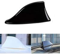 LUISAS Antenne d'aileron de Requin pour BMW E46,Voiture Toit Queue aileron Requin antenne Signal Radio Conversion,G/Black.