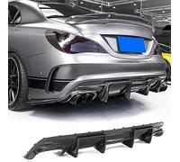 LUISAS Voiture Arrière Becquet Diffuseur pour Mercedes Benz CLA Klasse CLA220 CLA250 Sport CLA45 AMG 2016-2019,Spoiler Arrière Diffuseur de Lèvre D'aile de Becquet Pare Chocs