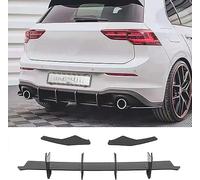LUISAS Voiture Arrière Becquet Diffuseur pour VW Golf 8 GTI 2020 2021 2022,Spoiler Arrière Diffuseur de Lèvre D'aile de Becquet Pare Chocs,B-Not LED