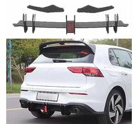 LUISAS Voiture Arrière Becquet Diffuseur pour VW Golf 8 GTI 2020 2021 2022,Spoiler Arrière Diffuseur de Lèvre D'aile de Becquet Pare Chocs,A-LED