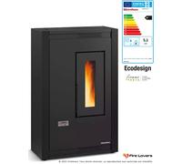 Luisella 5.0 5.1kW Poêle à granulés bordeaux