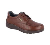 LUISETTI Blucher Street 31002ST-W Chaussures imperméables en cuir naturel 100 % de vache, Marron, 45 EU