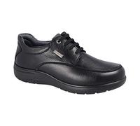 LUISETTI Blucher Street 31002ST-W Chaussures imperméables en cuir naturel 100 % de vache, Noir , 40 EU